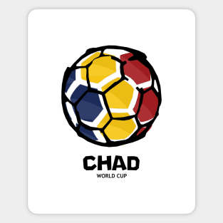 Chad Football Country Flag Magnet